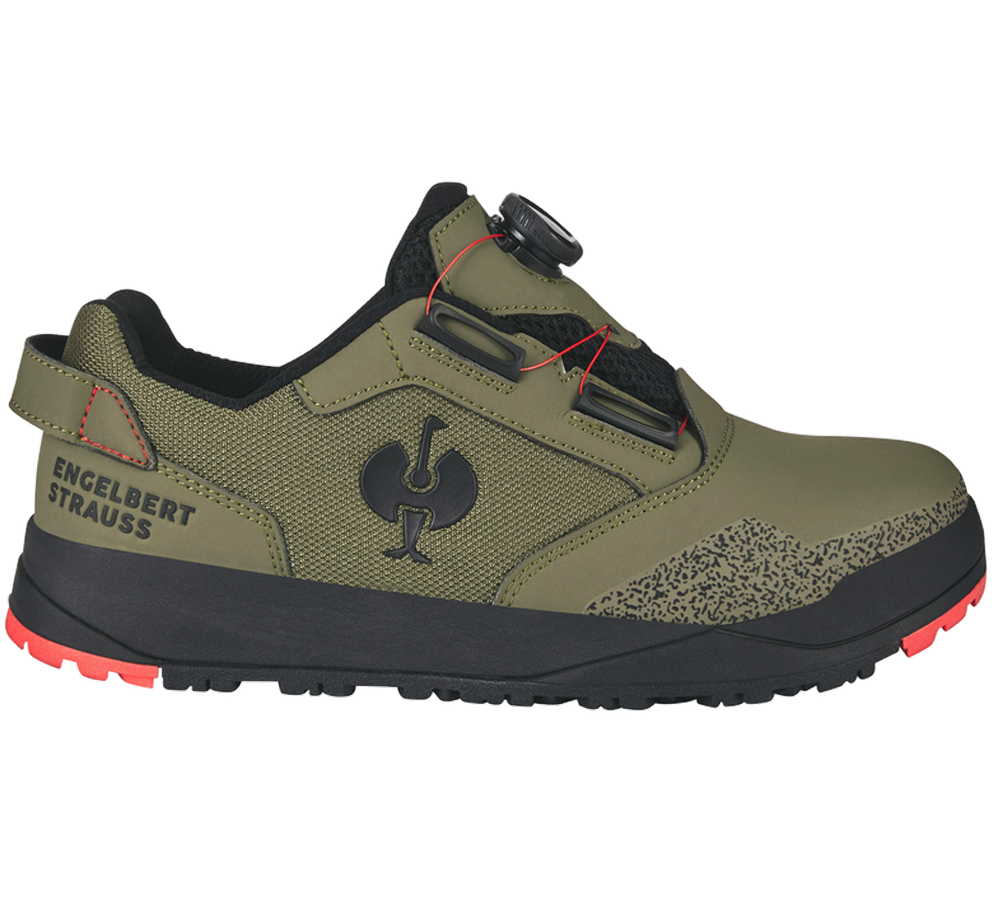 S1: S1 Safety shoes e.s. Nakuru low + stipagreen/solarred