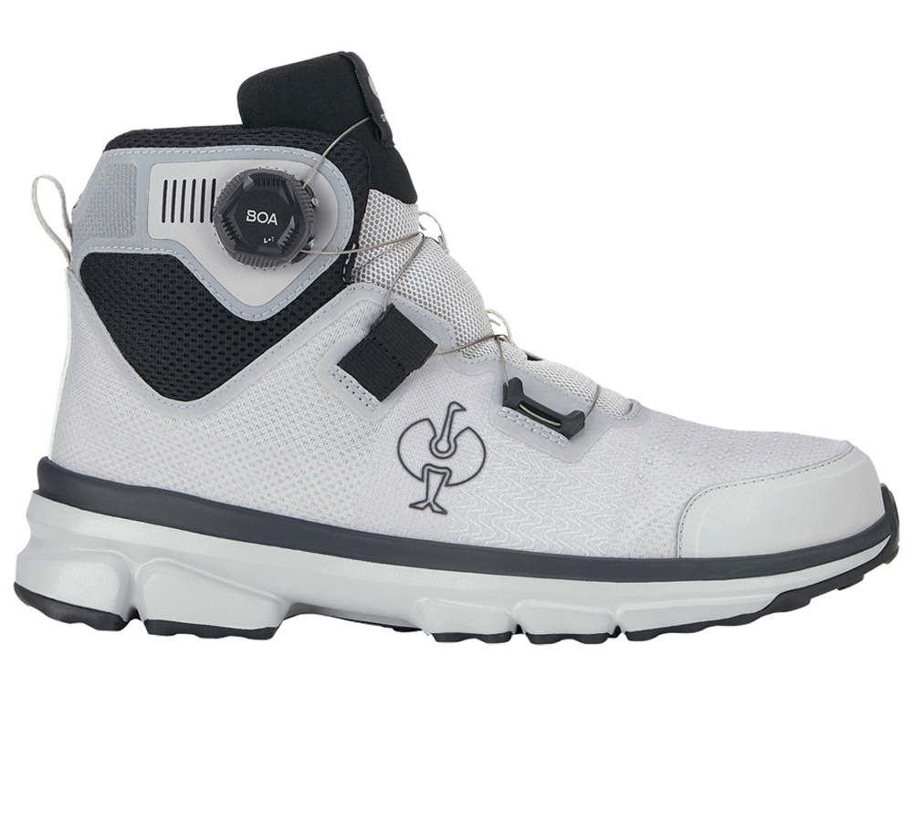 Footwear: S1 Safety boots e.s. Triest mid + silver