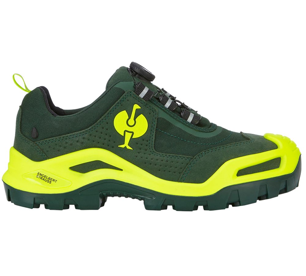 S3: S3 Safety shoes e.s. Kastra II low + green/high-vis yellow