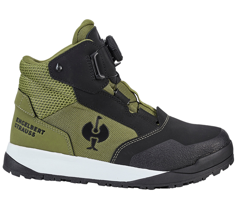 S7: S7 Safety boots e.s. Murcia mid + black/mountaingreen