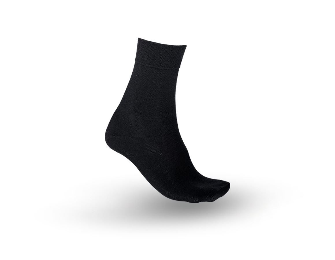 Socks: e.s. Business socks classic light/high, pack of 2 + black