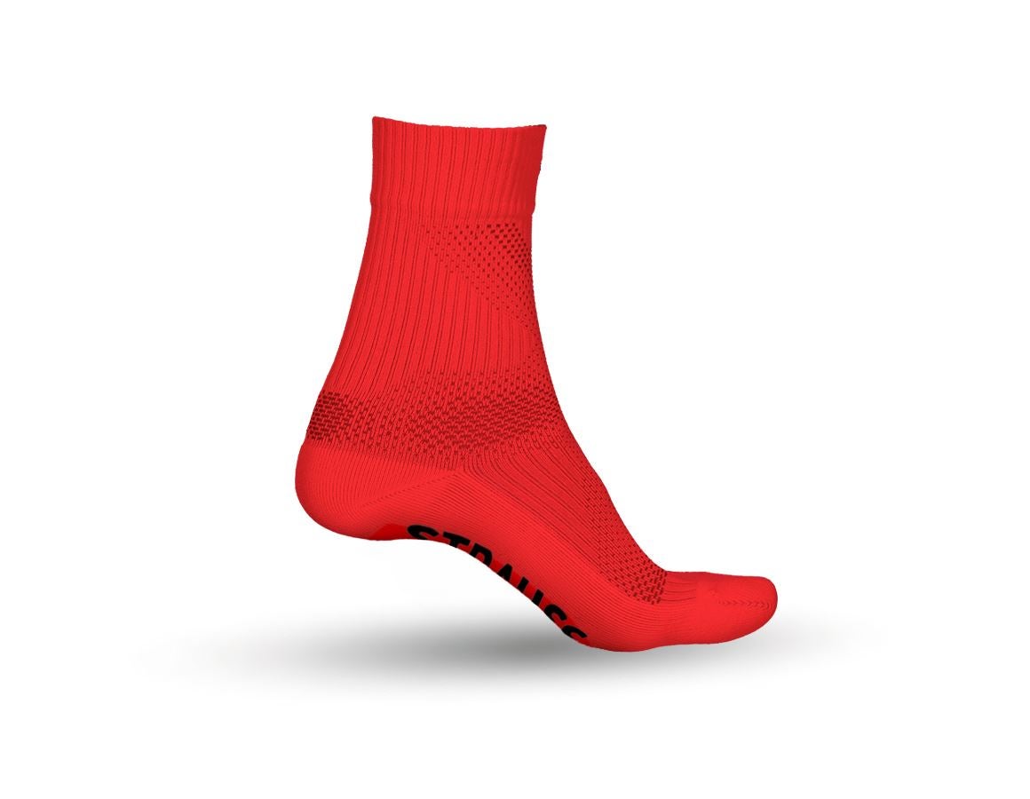 Sokker | Strømper: e.s. Allseason sokker Function light/high + advarselsrød/sort