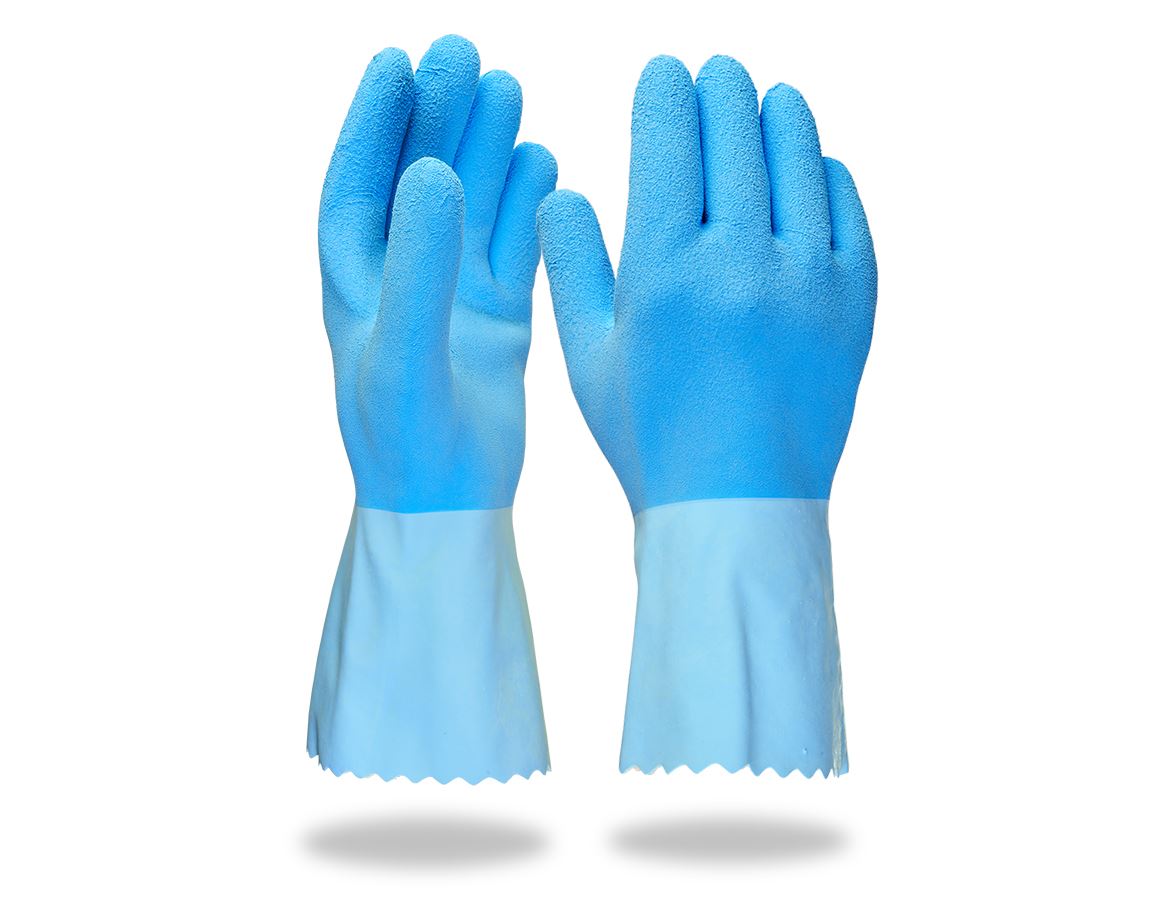 Chemically resistant: Latex special gloves Hy Blue