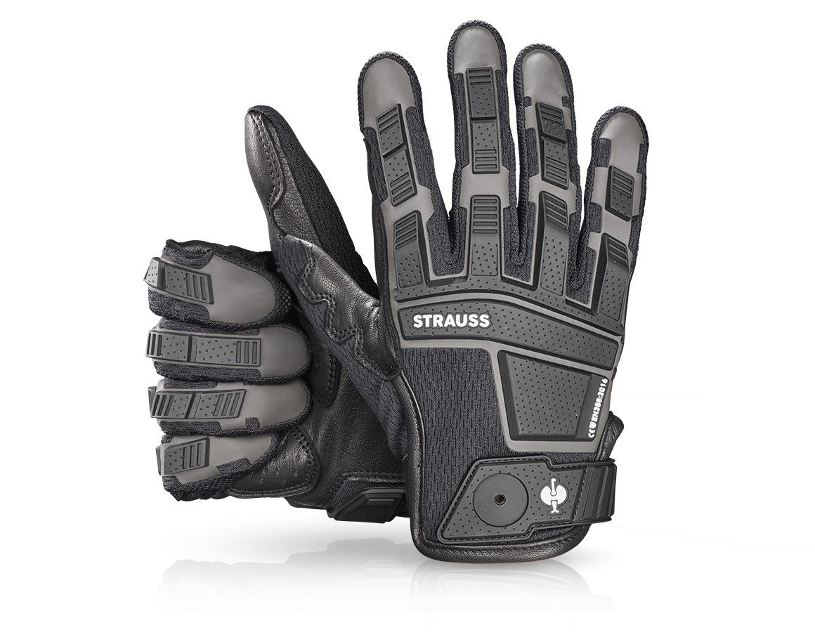 Hybrid: e.s. Assembly gloves Protect + black