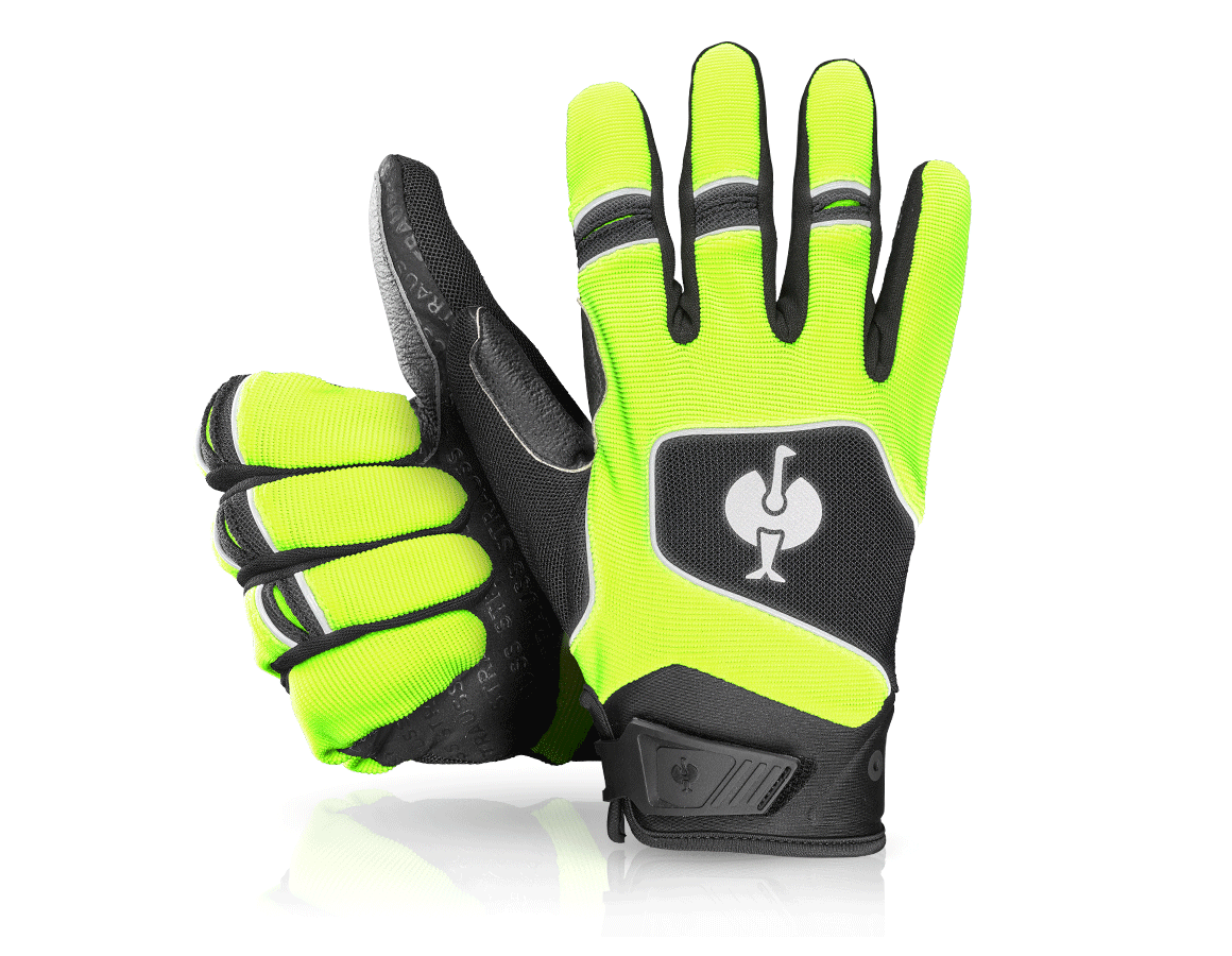 Personal Protection: Gloves e.s.ambition + black/high-vis yellow
