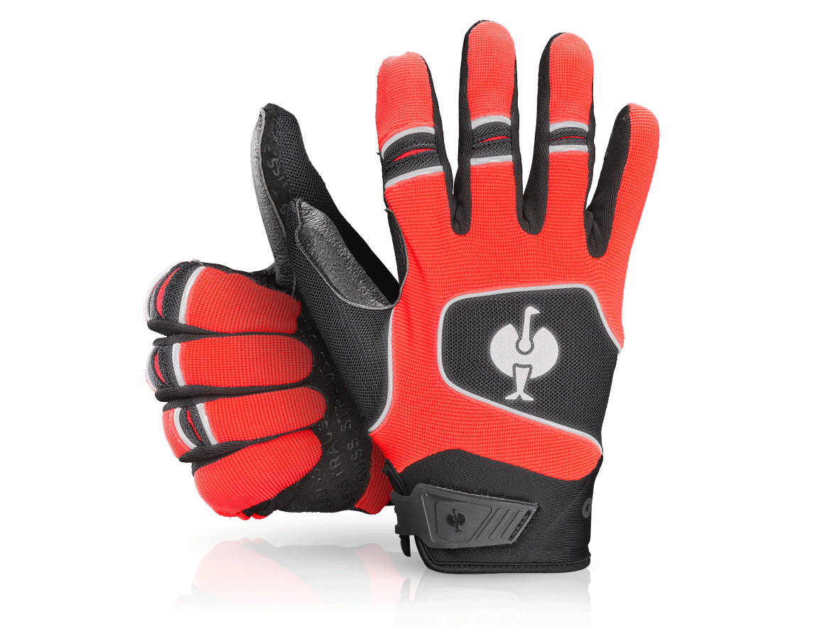 Gloves: Gloves e.s.ambition + black/high-vis red