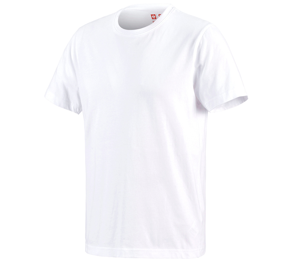 T-Shirts, Pullover & Skjorter: e.s. T-Shirt cotton + hvid