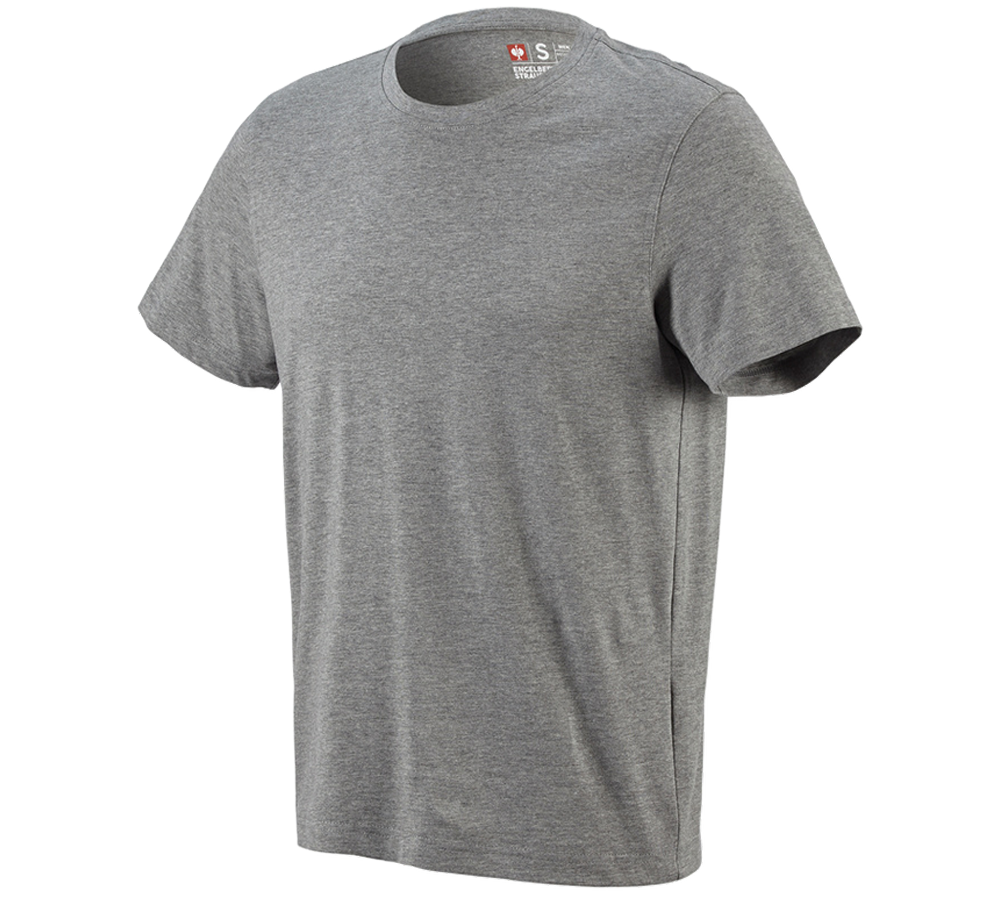 T-Shirts, Pullover & Skjorter: e.s. T-Shirt cotton + gråmeleret