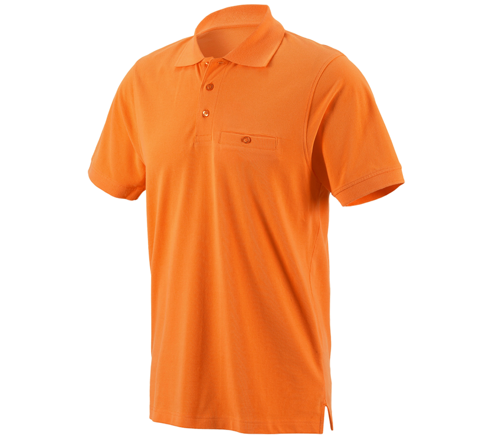 Topics: e.s. Polo shirt cotton Pocket + orange