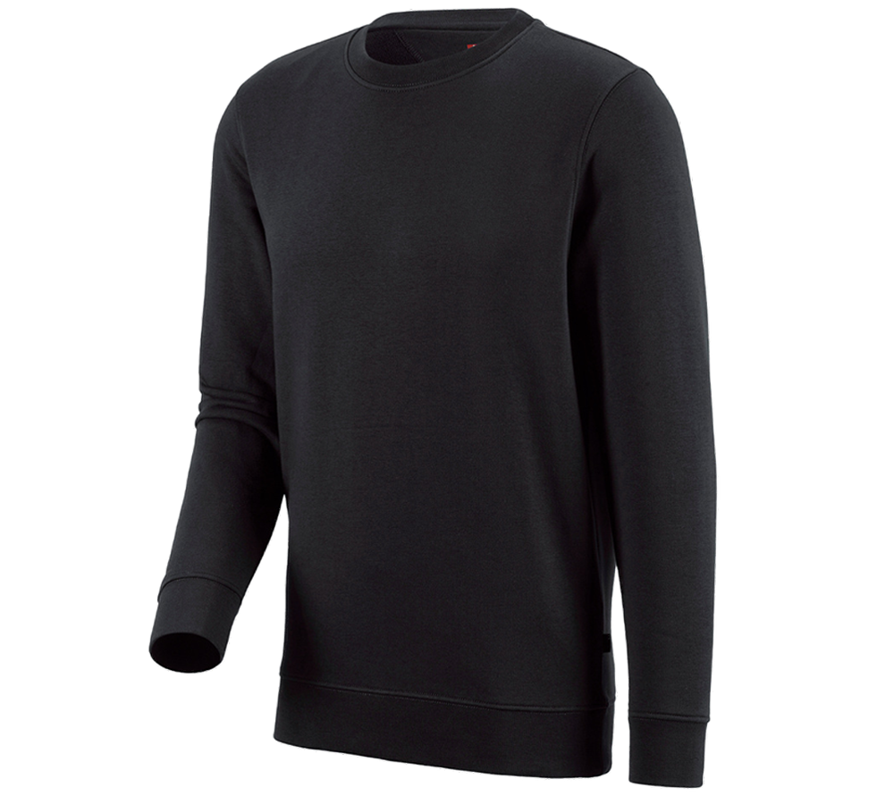 T-Shirts, Pullover & Skjorter: e.s. Sweatshirt poly cotton + sort