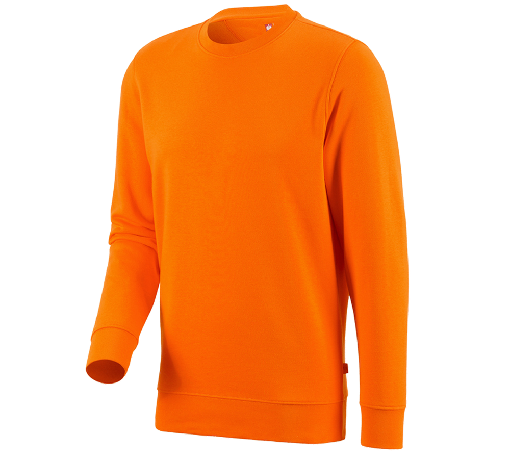 Gartneri / Landbrug / Skovbrug: e.s. Sweatshirt poly cotton + orange