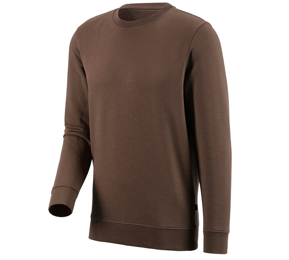 T-Shirts, Pullover & Skjorter: e.s. Sweatshirt poly cotton + hasselnød