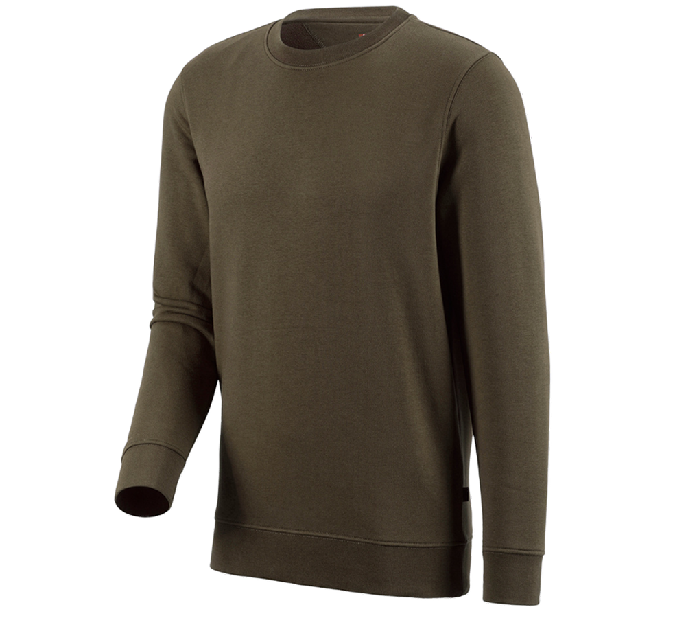 Tømrer / Snedker: e.s. Sweatshirt poly cotton + oliven