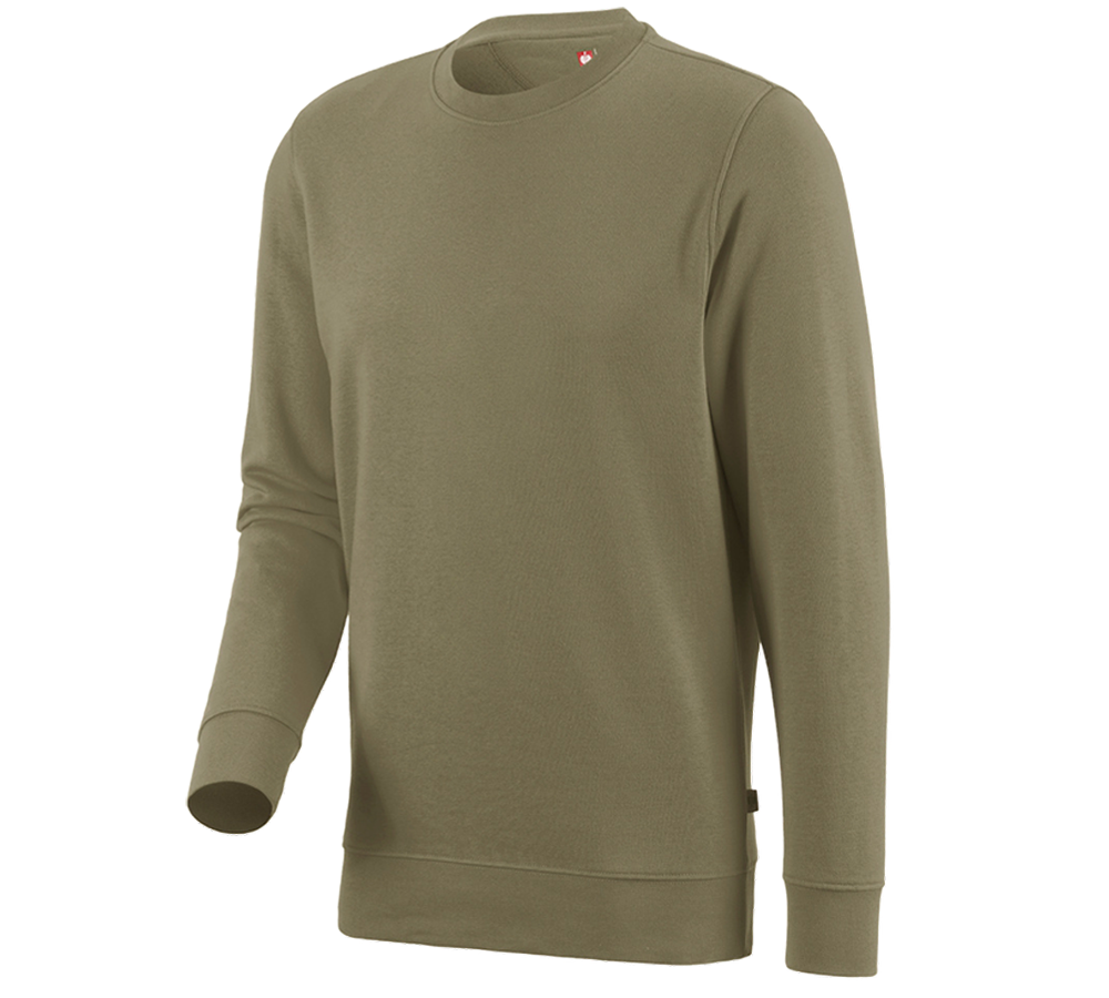 T-Shirts, Pullover & Skjorter: e.s. Sweatshirt poly cotton + siv