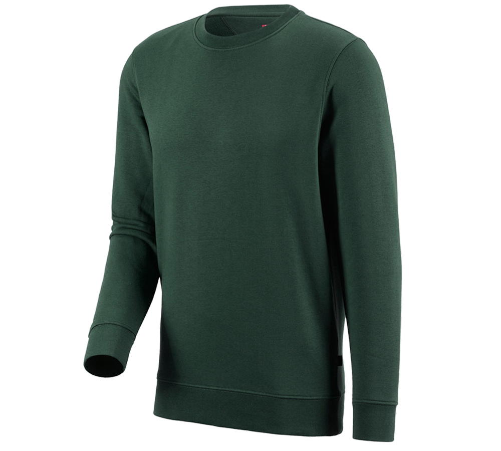 Tømrer / Snedker: e.s. Sweatshirt poly cotton + grøn