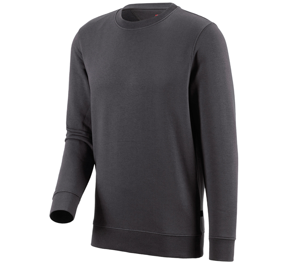 T-Shirts, Pullover & Skjorter: e.s. Sweatshirt poly cotton + antracit