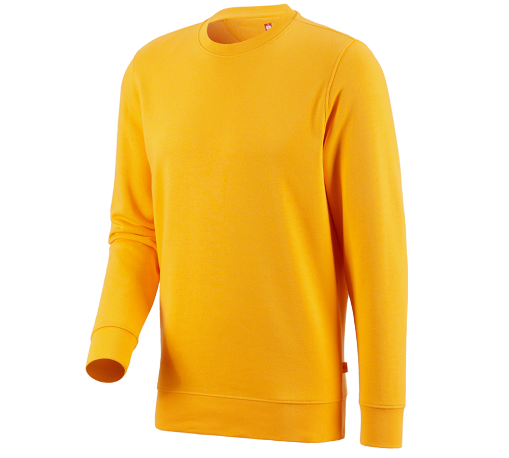 Tømrer / Snedker: e.s. Sweatshirt poly cotton + gul