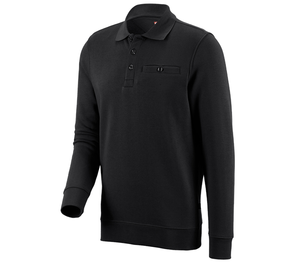 Shirts, Pullover & more: e.s. Sweatshirt poly cotton Pocket + black