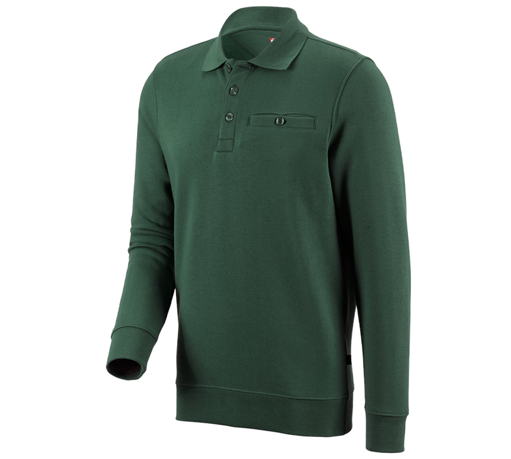 Shirts, Pullover & more: e.s. Sweatshirt poly cotton Pocket + green