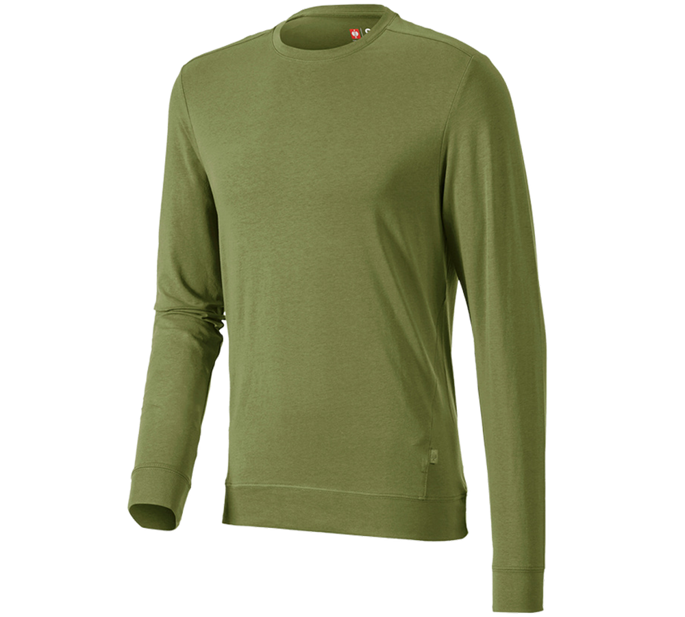 T-Shirts, Pullover & Skjorter: e.s. Longsleeve cotton stretch + skov