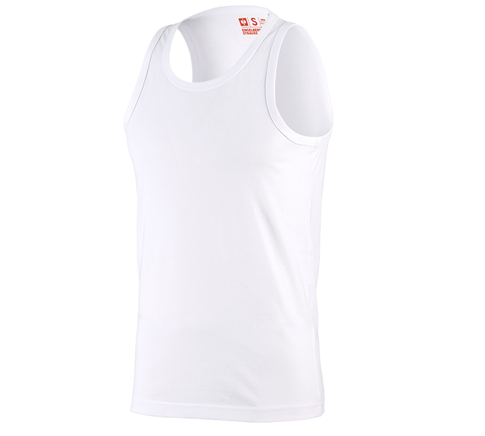 T-Shirts, Pullover & Skjorter: e.s. Athletic-Shirt cotton + hvid