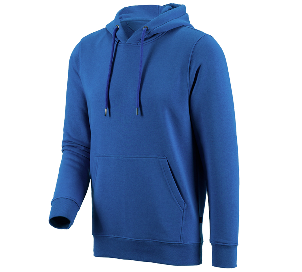 T-Shirts, Pullover & Skjorter: e.s. Hoody-Sweatshirt poly cotton + ensianblå
