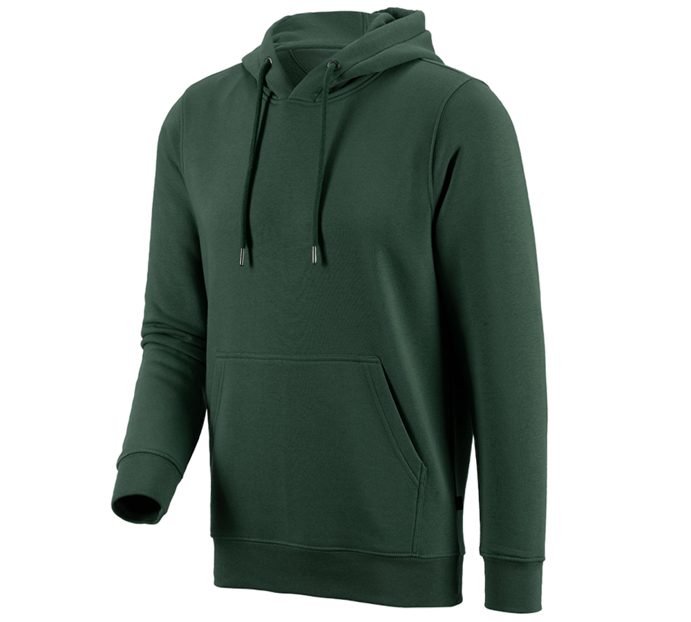 T-Shirts, Pullover & Skjorter: e.s. Hoody-Sweatshirt poly cotton + grøn
