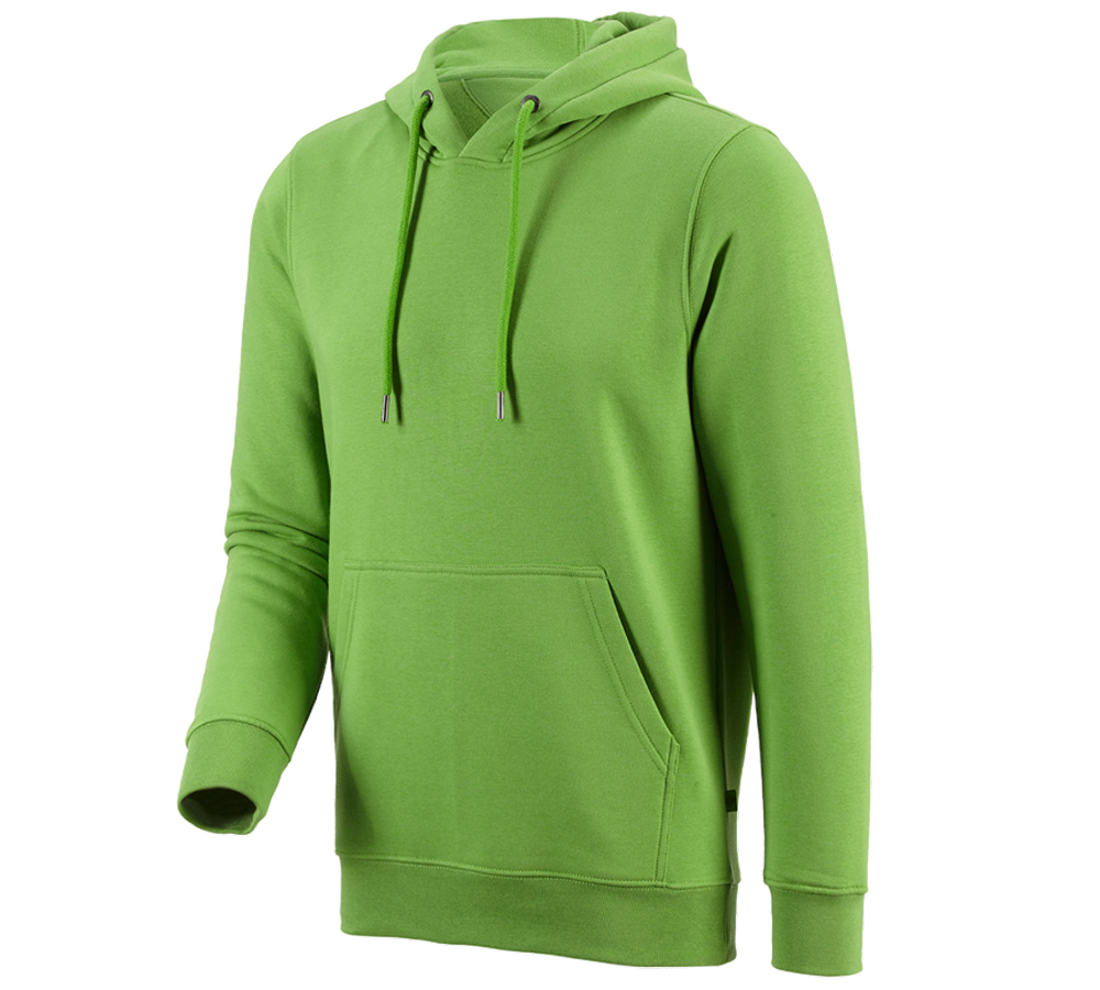 T-Shirts, Pullover & Skjorter: e.s. Hoody-Sweatshirt poly cotton + havgrøn