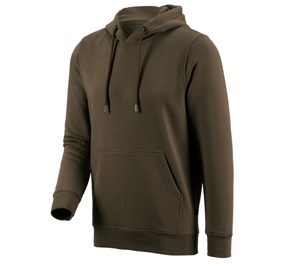 T-Shirts, Pullover & Skjorter: e.s. Hoody-Sweatshirt poly cotton + oliven