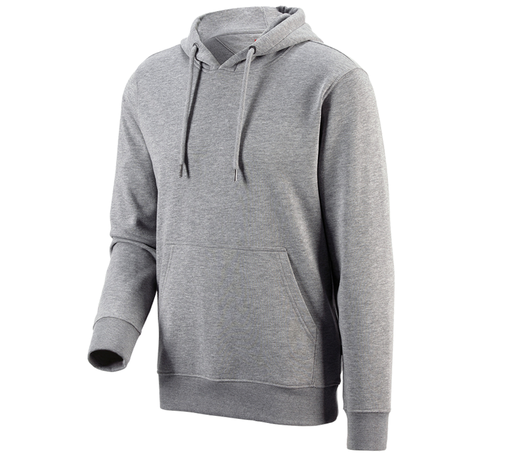 Tømrer / Snedker: e.s. Hoody-Sweatshirt poly cotton + gråmeleret
