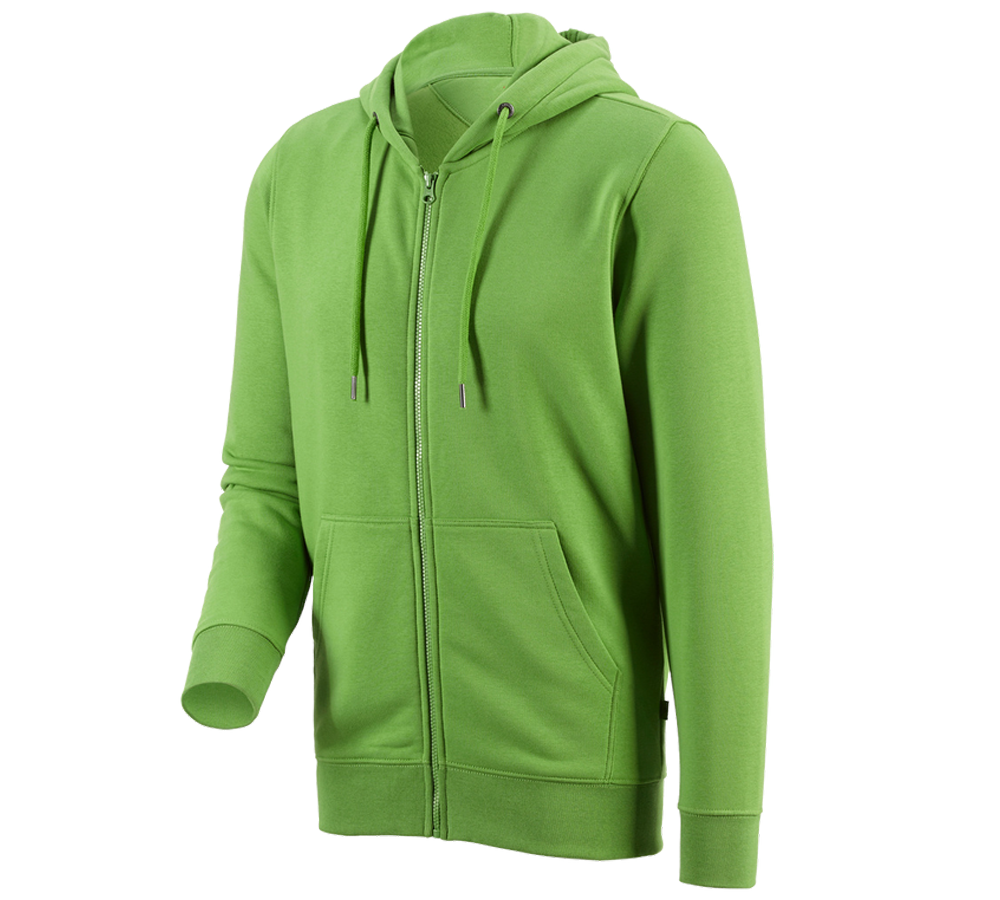 T-Shirts, Pullover & Skjorter: e.s. Hoody-Sweatjakke poly cotton + havgrøn