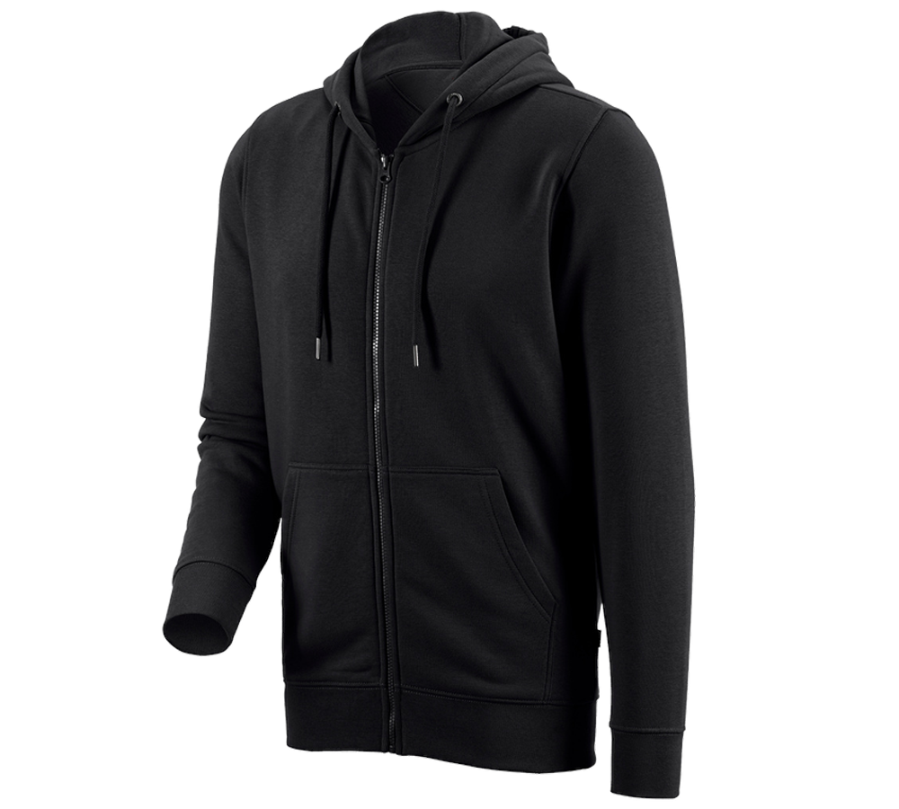 Plumbers / Installers: e.s. Hoody sweatjacket poly cotton + black