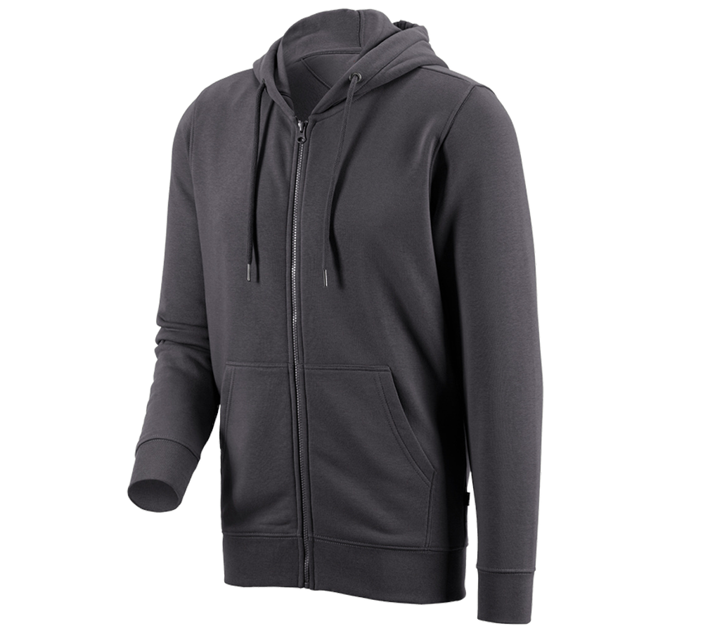 Joiners / Carpenters: e.s. Hoody sweatjacket poly cotton + anthracite