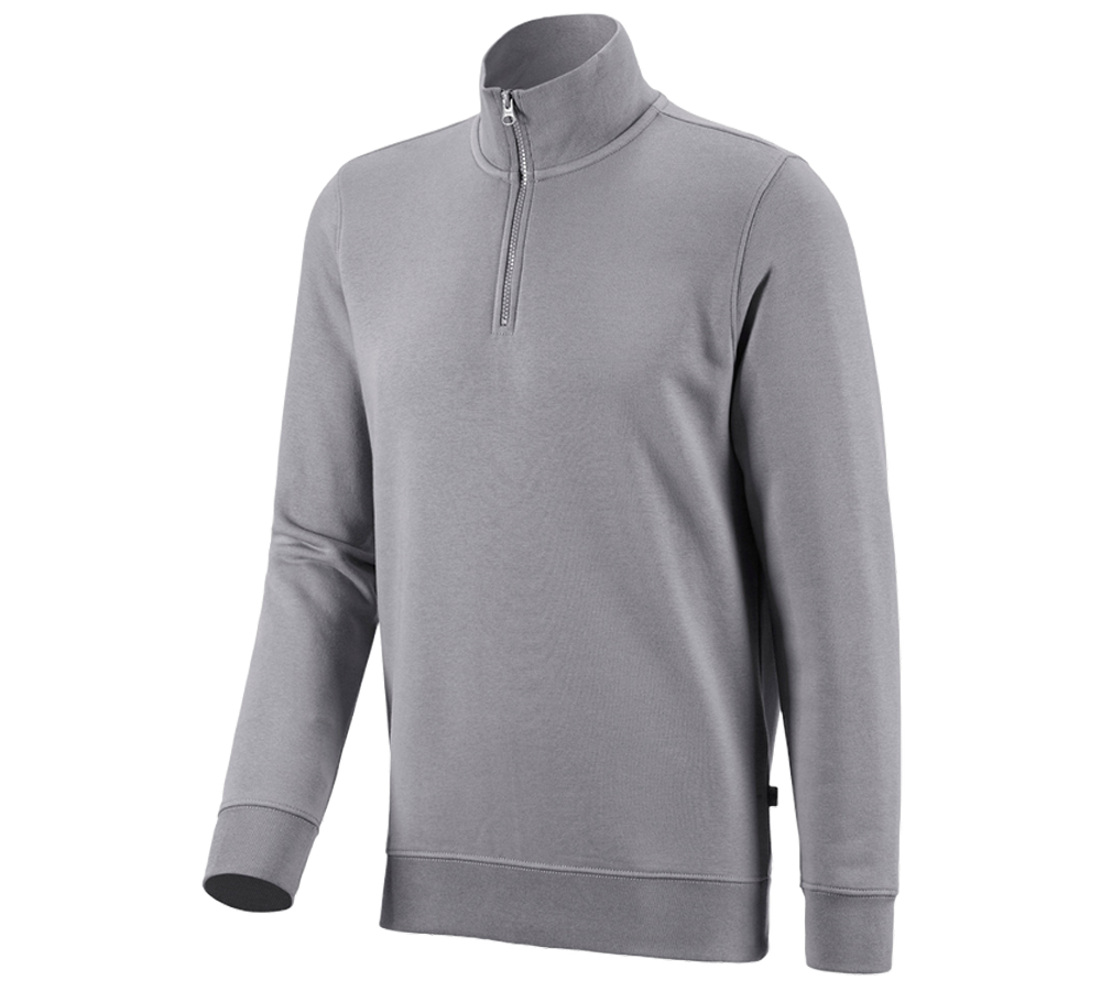 Tømrer / Snedker: e.s. ZIP-Sweatshirt poly cotton + platin