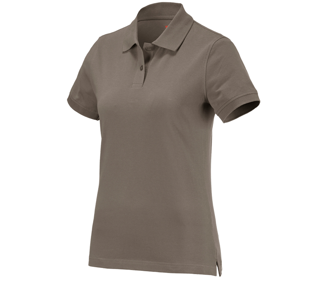 Gardening / Forestry / Farming: e.s. Polo shirt cotton, ladies' + stone