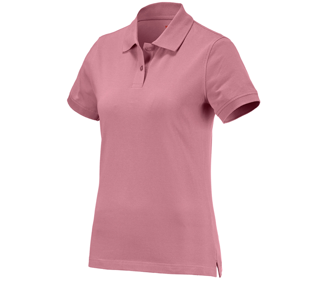 T-Shirts, Pullover & Skjorter: e.s. Polo-Shirt cotton, damer + gammelrosa