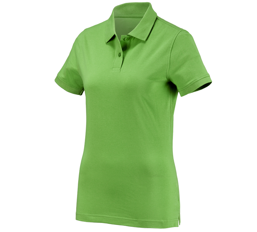 T-Shirts, Pullover & Skjorter: e.s. Polo-Shirt cotton, damer + havgrøn