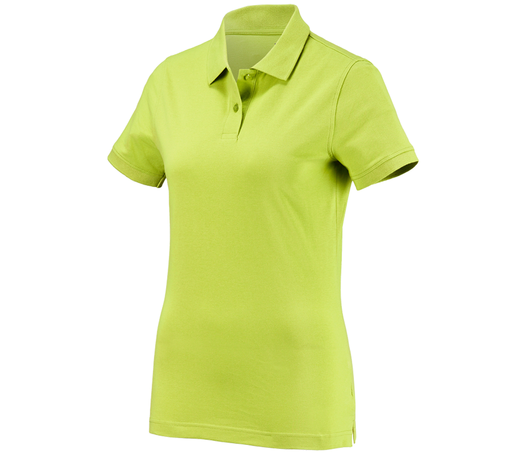 T-Shirts, Pullover & Skjorter: e.s. Polo-Shirt cotton, damer + majgrøn