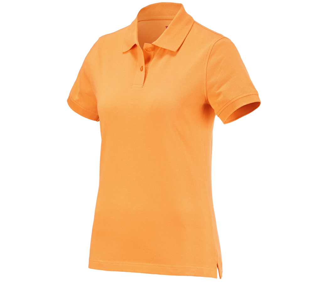 Emner: e.s. Polo-Shirt cotton, damer + lys orange