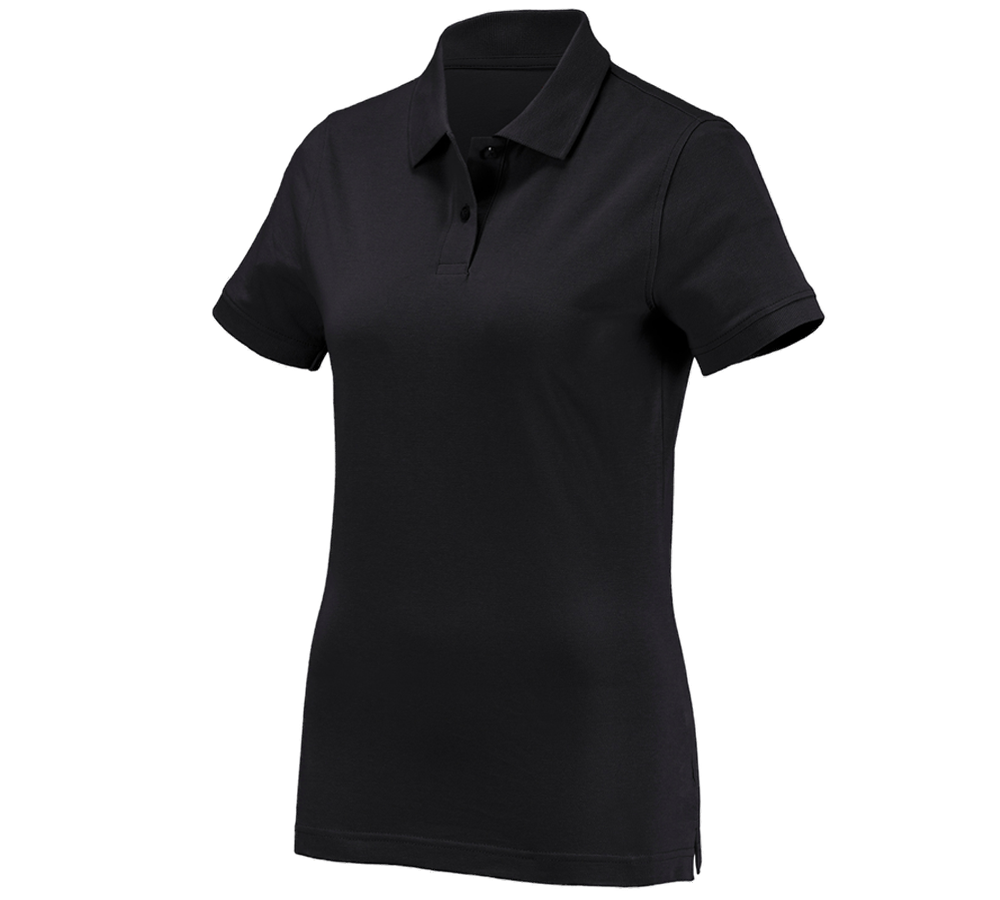 Gartneri / Landbrug / Skovbrug: e.s. Polo-Shirt cotton, damer + sort