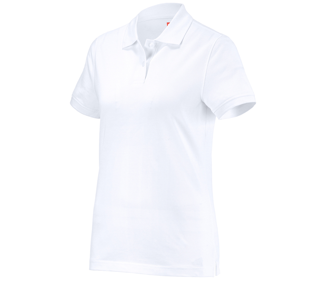 Gartneri / Landbrug / Skovbrug: e.s. Polo-Shirt cotton, damer + hvid