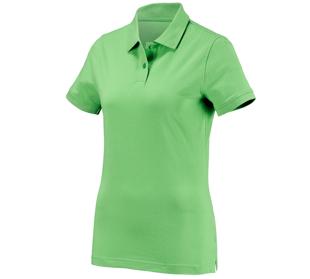 T-Shirts, Pullover & Skjorter: e.s. Polo-Shirt cotton, damer + æblegrøn