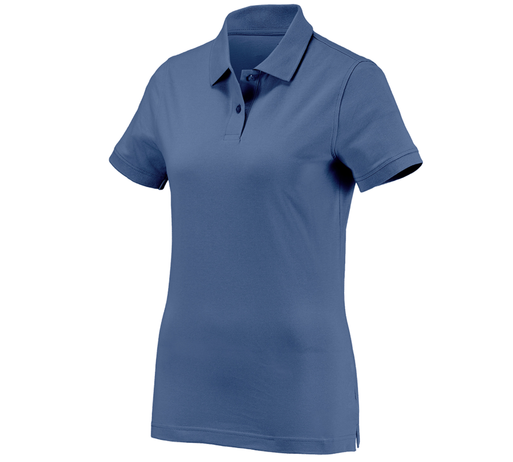 Plumbers / Installers: e.s. Polo shirt cotton, ladies' + cobalt