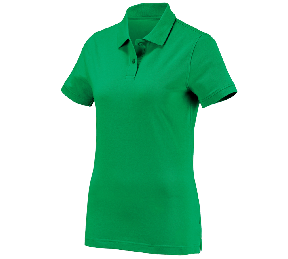 Emner: e.s. Polo-Shirt cotton, damer + græsgrøn