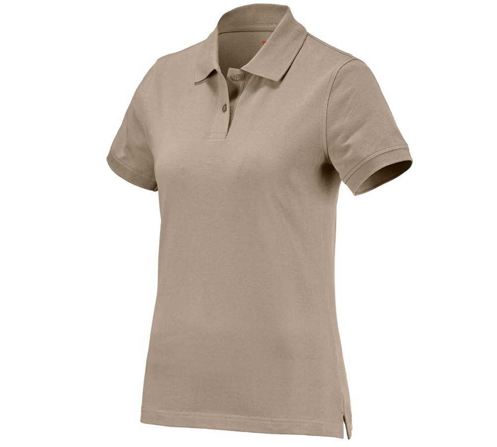 Gardening / Forestry / Farming: e.s. Polo shirt cotton, ladies' + clay