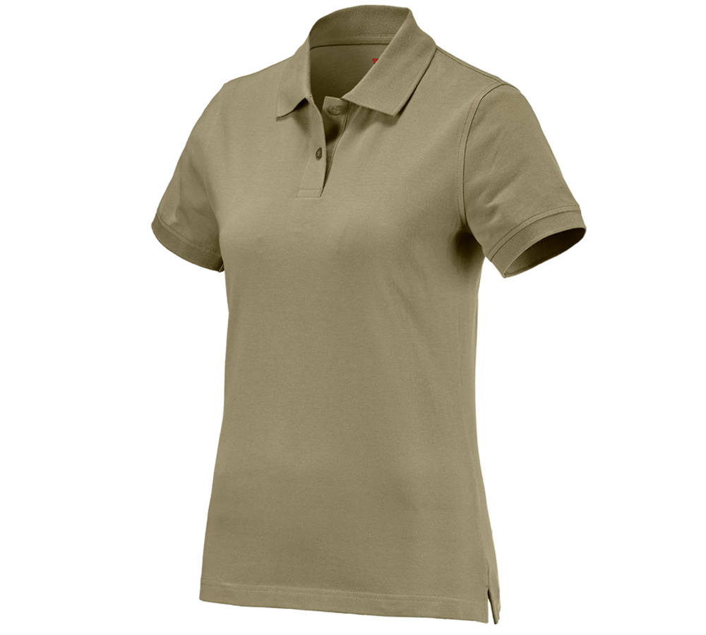 T-Shirts, Pullover & Skjorter: e.s. Polo-Shirt cotton, damer + siv