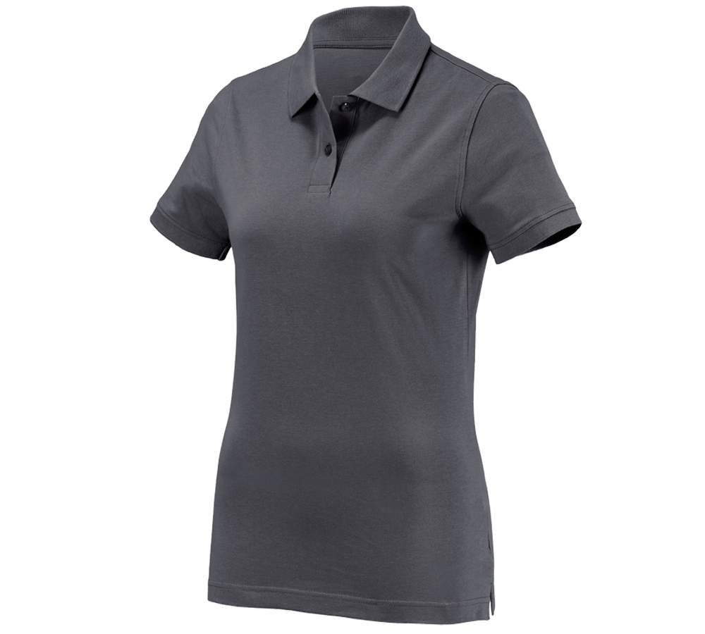 T-Shirts, Pullover & Skjorter: e.s. Polo-Shirt cotton, damer + antracit
