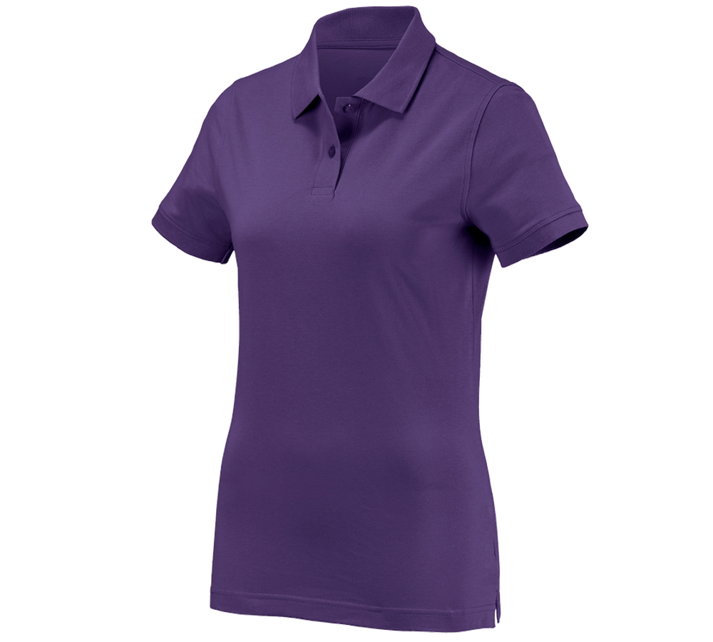 Shirts, Pullover & more: e.s. Polo shirt cotton, ladies' + purple
