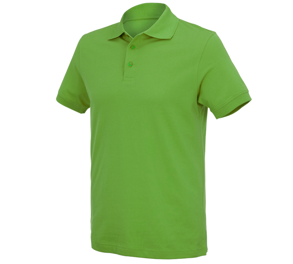 T-Shirts, Pullover & Skjorter: e.s. Polo-Shirt cotton Deluxe + havgrøn