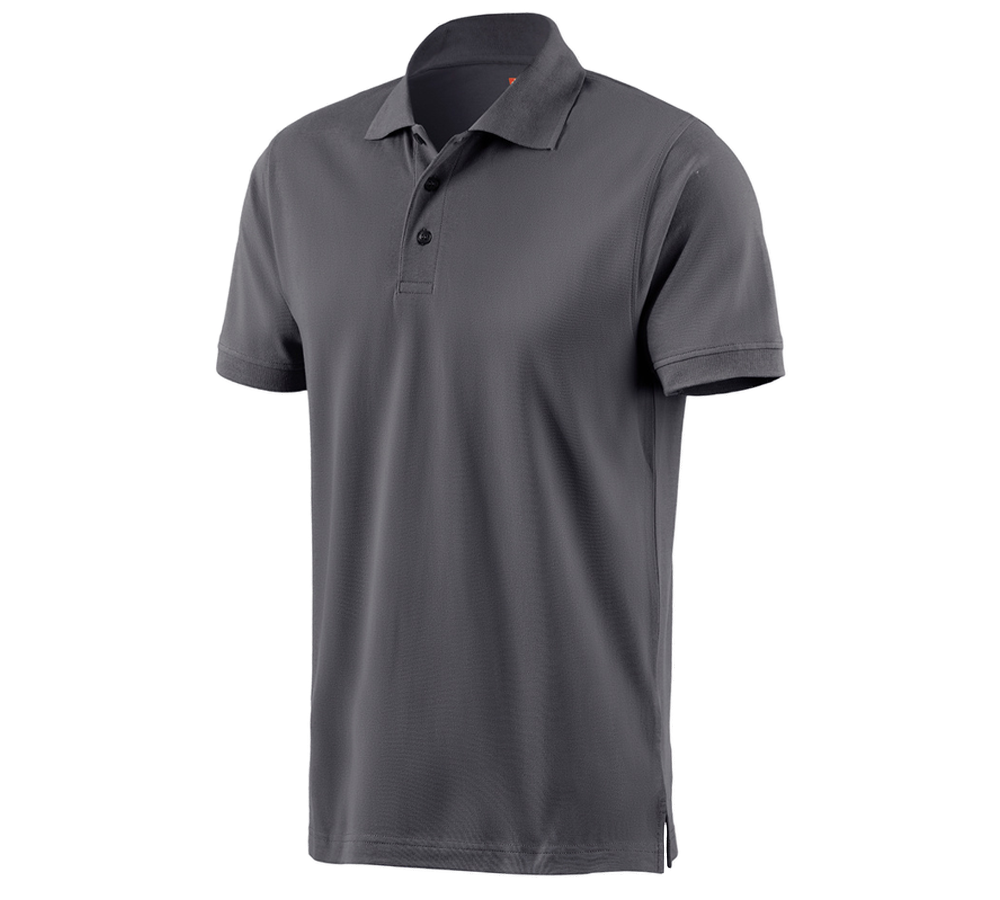 T-Shirts, Pullover & Skjorter: e.s. Polo-Shirt cotton + antracit